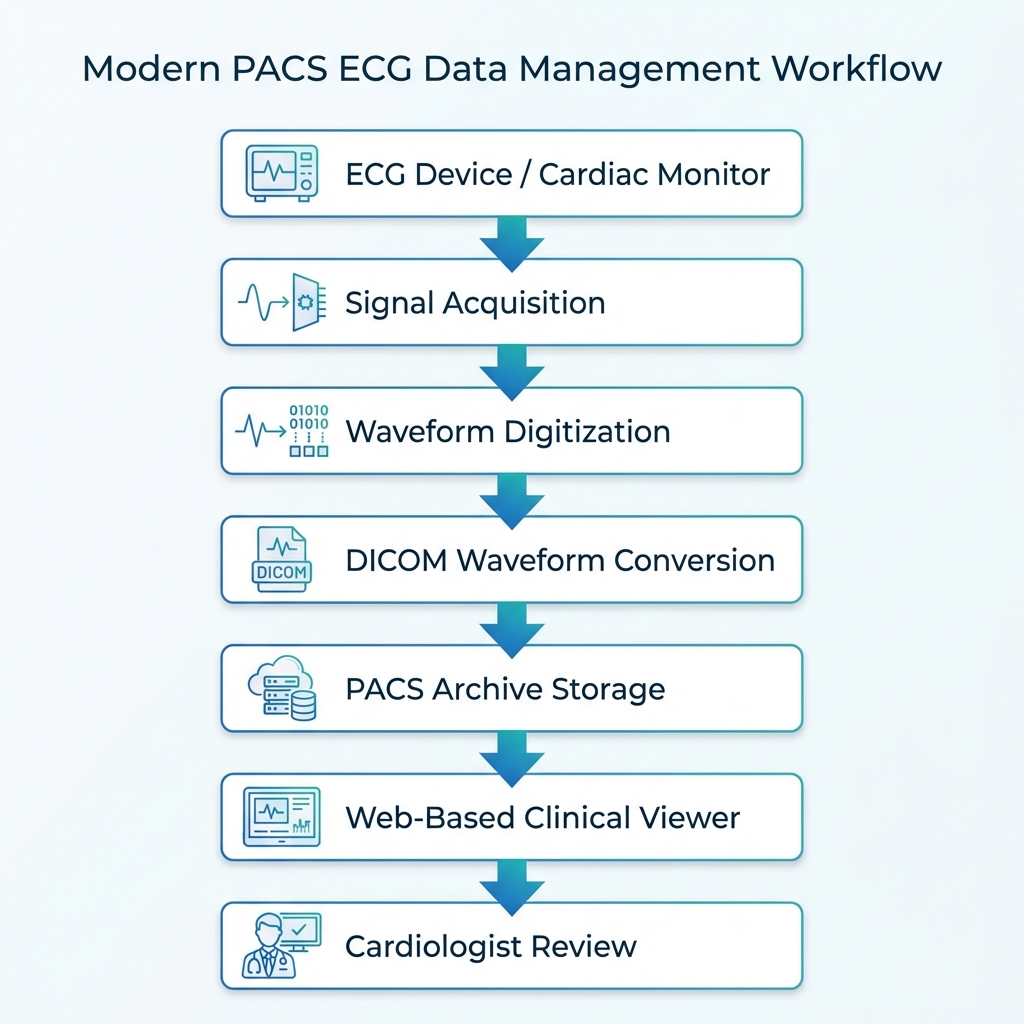 How ECG Data Is Managed Inside Modern PACS Systems - PostDICOM